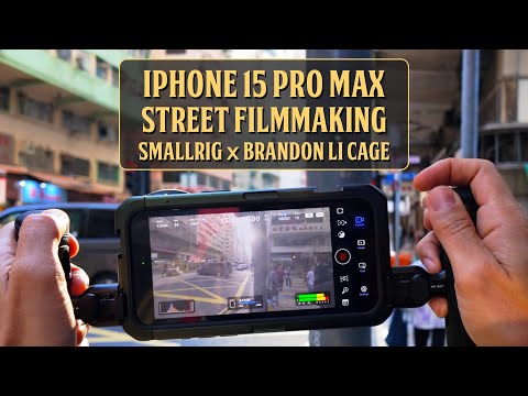 iPhone 15 Pro Max Street Filmmaking [Blackmagic Camera App, SmallRig x Brandon Li Cage]