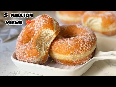 HOW TO MAKE PERFECT, SOFT, FLUFFY AND AIRY RING DOUGHNUTS 5M+ views 🔥