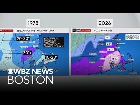 Comparing the Blizzard of 2026 to the Blizzard of '78 in Massachusetts