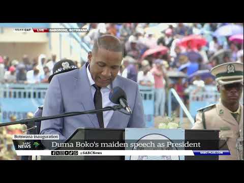 Botswana Inauguration | President Duma G. Boko's address to the nation