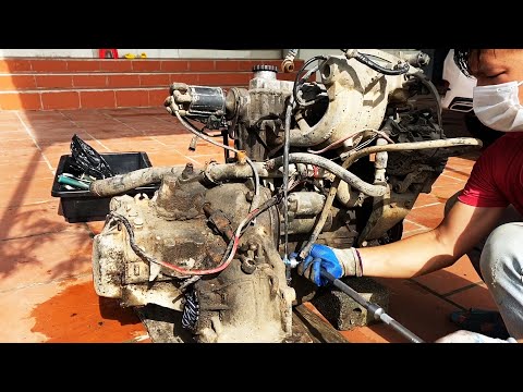 Restoration of old Daewoo car gearbox | Guide to repair and restore old car gearbox 5-speed