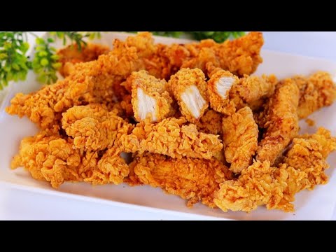 استربس دجاج كنتاكى الأصلى وسر القرمشة الرهيبة بدون بيض او لبن 🔥