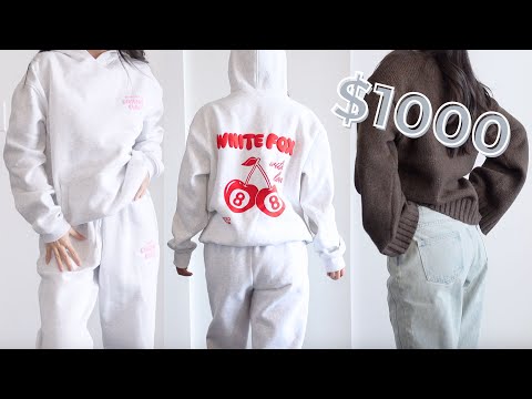 $1000 White Fox Clothing Try-On Haul