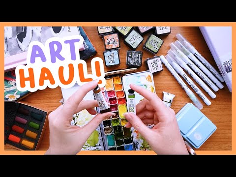 Big art haul! 🎨 New watercolours, sketchbooks & pastels from Jackson’s Art
