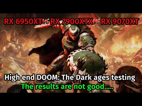 Doom: The Dark Ages High end AMD GRAPHICS CARD Testing in 1440P/4k The results are not good...