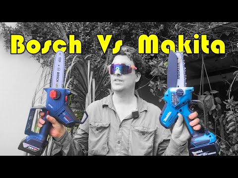 Mini Chainsaws! Makita DUC150Z & Bosch GKE 18V-20 18V Pruning Saw brek in