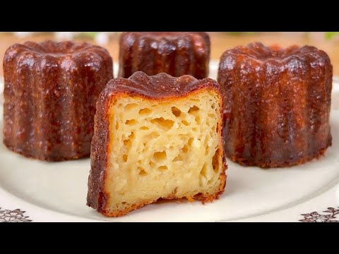Cannelés Bordelais! Croustillants et fondants! Meilleur petit gâteau Français! Un dessert légendaire