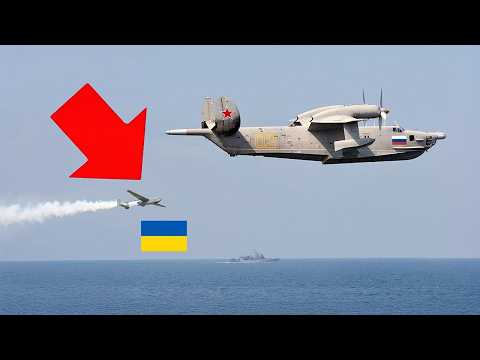 Watch Ukrainian Drones OBLITERATE a Russian Plane