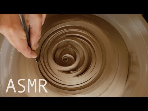 Pottery Wheel Trimming Sounds Only : 도자기 굽 깎는 ASMR [마이포터리]