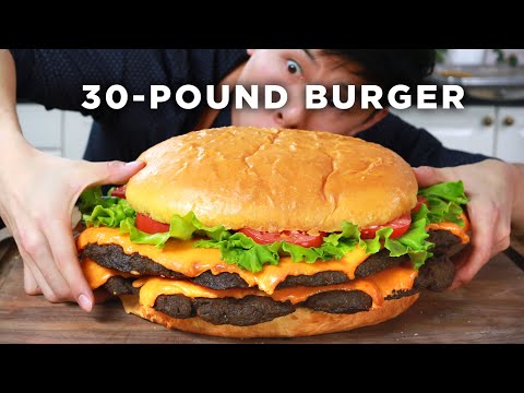 I Made A Giant 30-Pound Burger