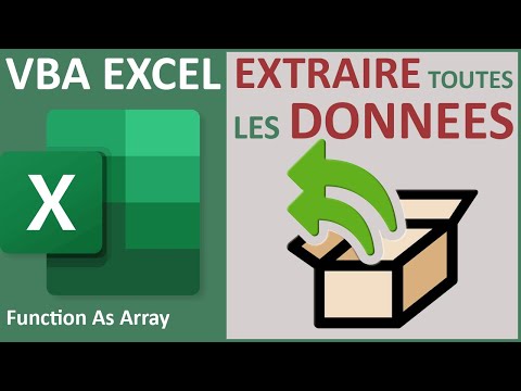Fonction VBA Excel pour extraire toutes les données