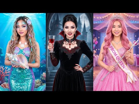 優雅→ダーク!? マーメイドからヴァンパイアに変わったら想定外すぎた🧛♀️😂