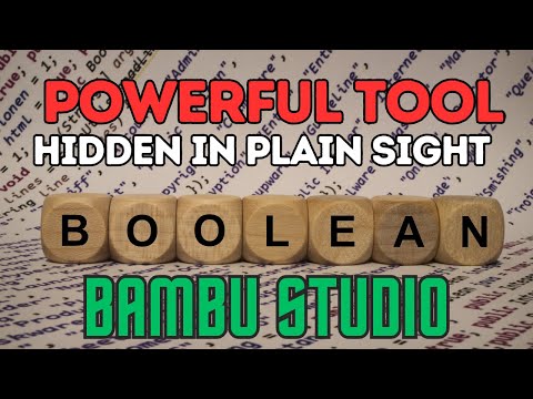 Mesh Boolean Bambu Studio Tutorial