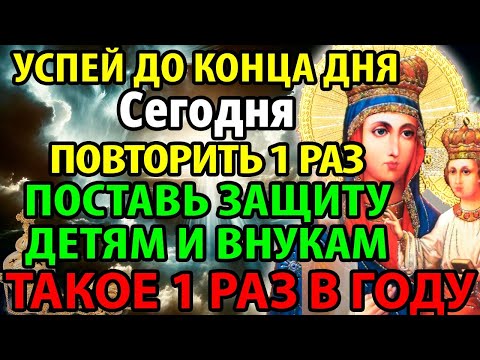 ONCE A YEAR! PROTECT YOUR FAMILY! Prayer to the Mother of God of Ozeryanskaya Orthodoxy