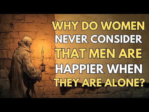Why do women never consider that men are happier when they are alone?