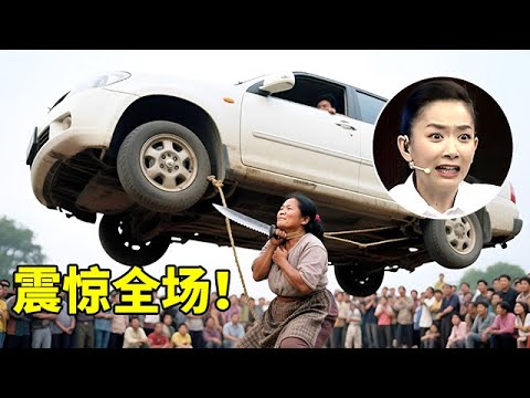 农村女孩苦练杂技养全家,刀架脖子拉2吨汽车!惊险一幕让全场乍舌【王芳王为念访谈】