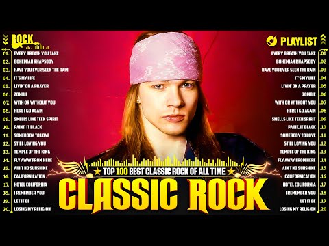 Guns N' Roses, Metallica, Bon Jovi, ACDC, Nirvana, Queen 🔥 Classic Rock Songs 70s 80s 90s Full Album