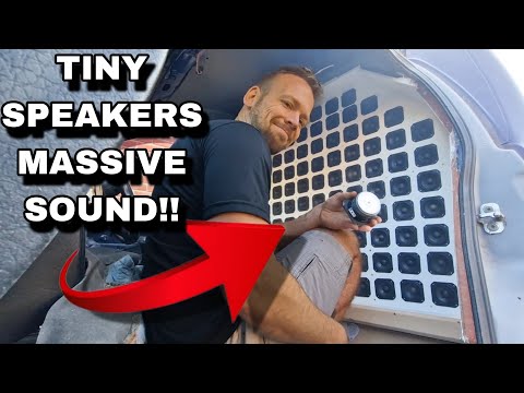 100 SPEAKERS IN A CAR?! CAN TINY SPEAKERS BE LOUD?!