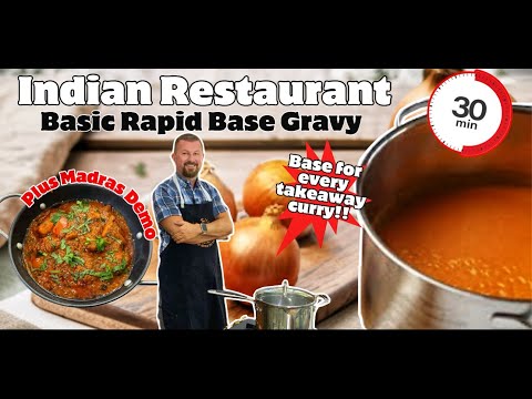 Only 4 Ingredients - The SECRET to ALL Indian Restaurant Curries + Madras Demo