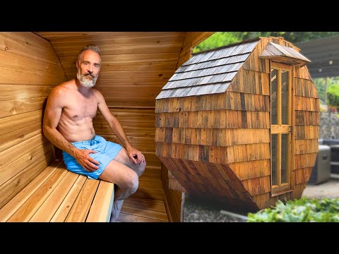 Building my Dream DIY Wood-Heated Sauna with Repurposed Materials