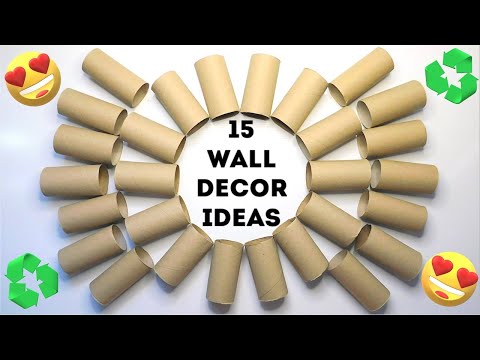 Start Collecting Paper Rolls! 15 Easy Wall Decor Ideas 😍 Genius Paper Crafts ♻️ Cheap Home Decor DIY