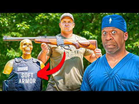 Surgeon Reacts To The Biggest Rifle Ever | 4 Bore Rifle Vs Body Armor