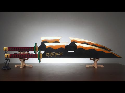 木頭打造宇髄天元日輪刀/Demon Slayer Uzui Tengen