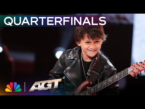 10-Year-Old Bay Melnick Virgolino Brings The House Down With "I Love Rock 'n' Roll" | AGT 2025