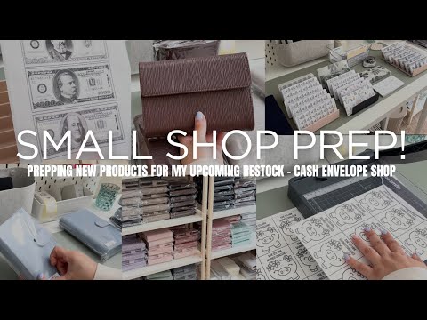 Small Shop Restock Prep | Making Items for My Upcoming Restock | Cash Envelope Products