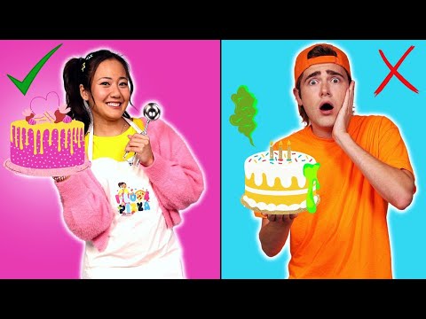 Ellie VS Jimmy In BAKING a Cake CHALLENGE | Ellie Sparkles | Videos for Kids | WildBrain Live Action