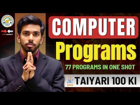 One Shot Computer Class 10 ICSE | Complete Java in one Shot | Computer 10 | By Prateik Sharma