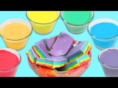 How to Make No Churn Rainbow Ice Cream Bars!