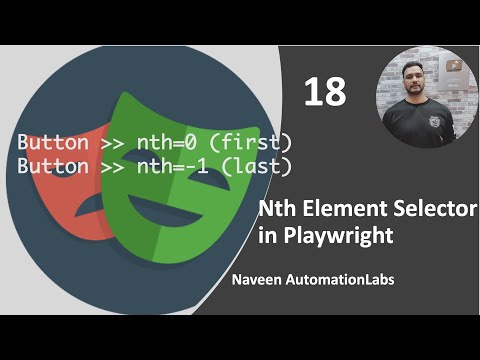 #18 - Nth Element Selector in Playwright || Playwright with Java