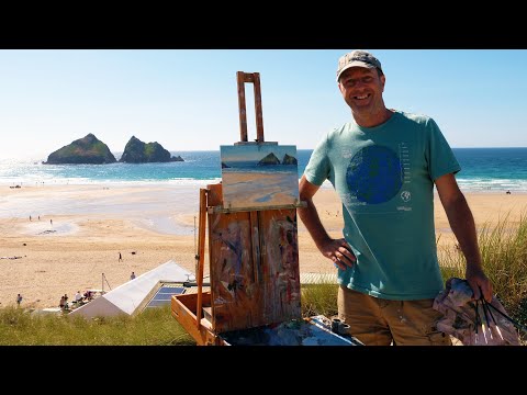 Plein Air Painting | Holywell Bay, Cornwall