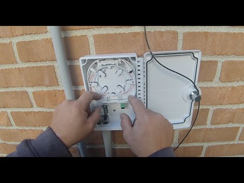 300ft Fiber Drop with Underground Vault Splice and House Box