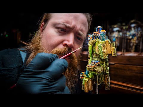 Process of Making a Miniature Floating Island! A Master Miniature Artist in Turkey.