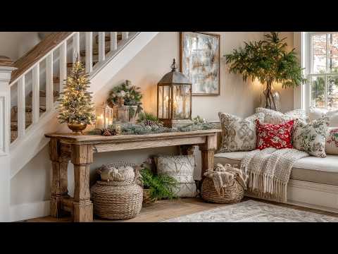 Christmas Cottage Decorating Inspiration | A Charming Red and Gold Home Tour