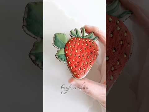 🍓Satisfying fruit cookie decorating #cookiedecorating #royalicing #cookies #satisfying