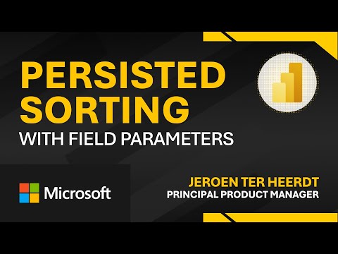 Persisted sorting with field parameters (Preview)