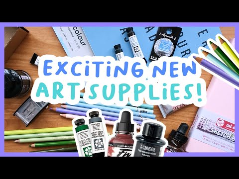My birthday art supply haul! New watercolour paints, Holbein pencils & paper ✏️🎨