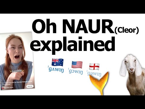 My favourite vowel: Oh NAUR explained!