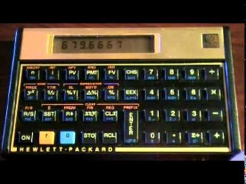 Time value of money calculations using the HP 12C calculator - part 2