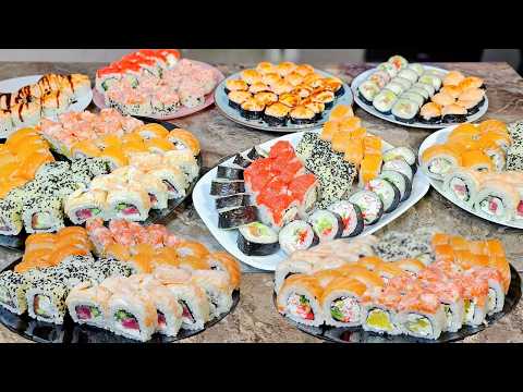 10 ЛЕТ ГОТОВИТ Суши ТОЛКО ТАК!8 кг ДОМАШИХ СУШ На ПРАЗДНИЧНЫЙ Стол!СЕКРЕТЫ Идеальных🍣Получаться💯