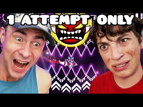 EVW vs VORTROX - 1 ATTEMPT on EVERY Extreme Demon We've Completed RACE