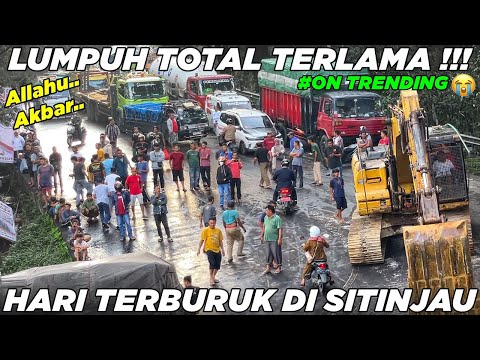 Hari Terburuk Di Tanjakan Sitinjau Lauik, Semua Orang Menatap Cemas Jalan Lumpuh Total Berhari Hari