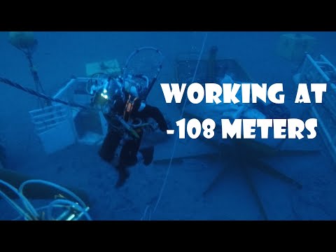 SATURATION DIVING - Using hydratight tensioners - Amazing visibility