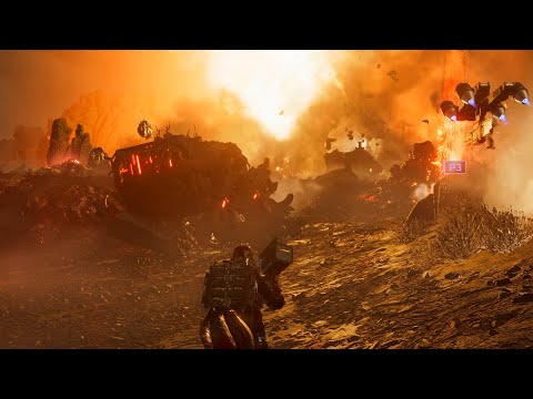 Battle with Automatons - Super Helldive Difficulty - 4K Quality - Helldivers 2