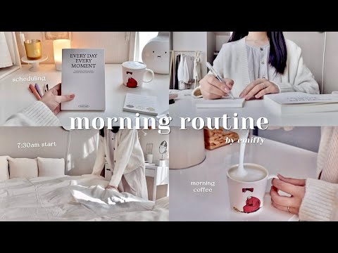 7:30起床､秋冬モーニングルーティン⛄️🍂 早起きして快適に過ごす｜スケジューリング🗒️､家事､スープとパンの朝ごはん🥣