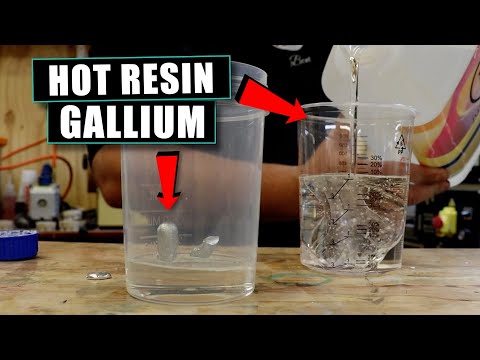 HOT Resin Versus Gallium!!! - What Will Happen?
