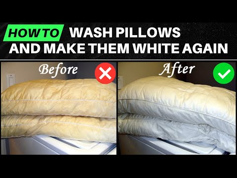 How to Wash Pillows and Make Them White Again